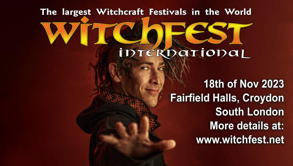 Witchfest International the largest Witchcraft festival held in the World, returns to Fairfield Halls, Croydon on the 18th of November 2023. Witchfest features up to five talks/workshops each hour with subjects on a wide range of Witchcraft, Wiccan, Pagan, Heathenry, Occult and Mythological subjects. The topics of the workshops, or talks range from popular Pagan fiction to Aleister Crowley and everything in between.....